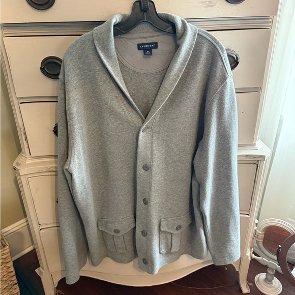 lands end shawl collar cardigan
